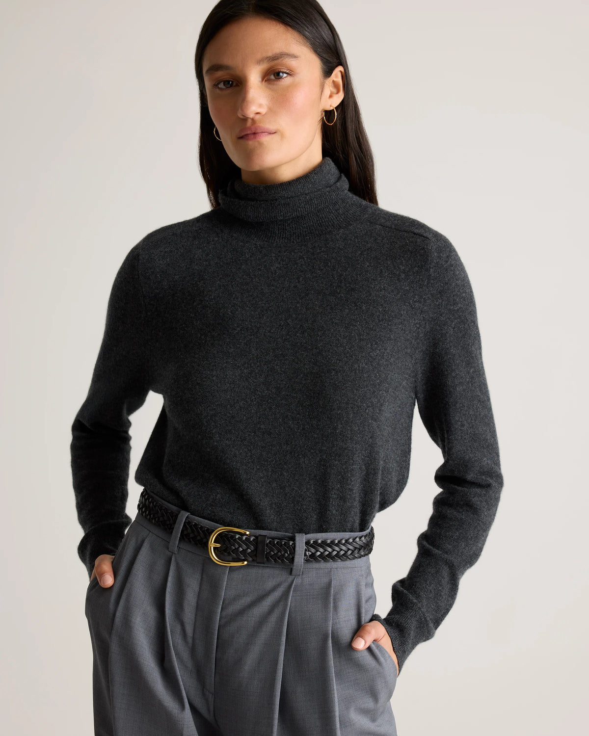 Josie European Leather Braided Belt - XS / Saddle