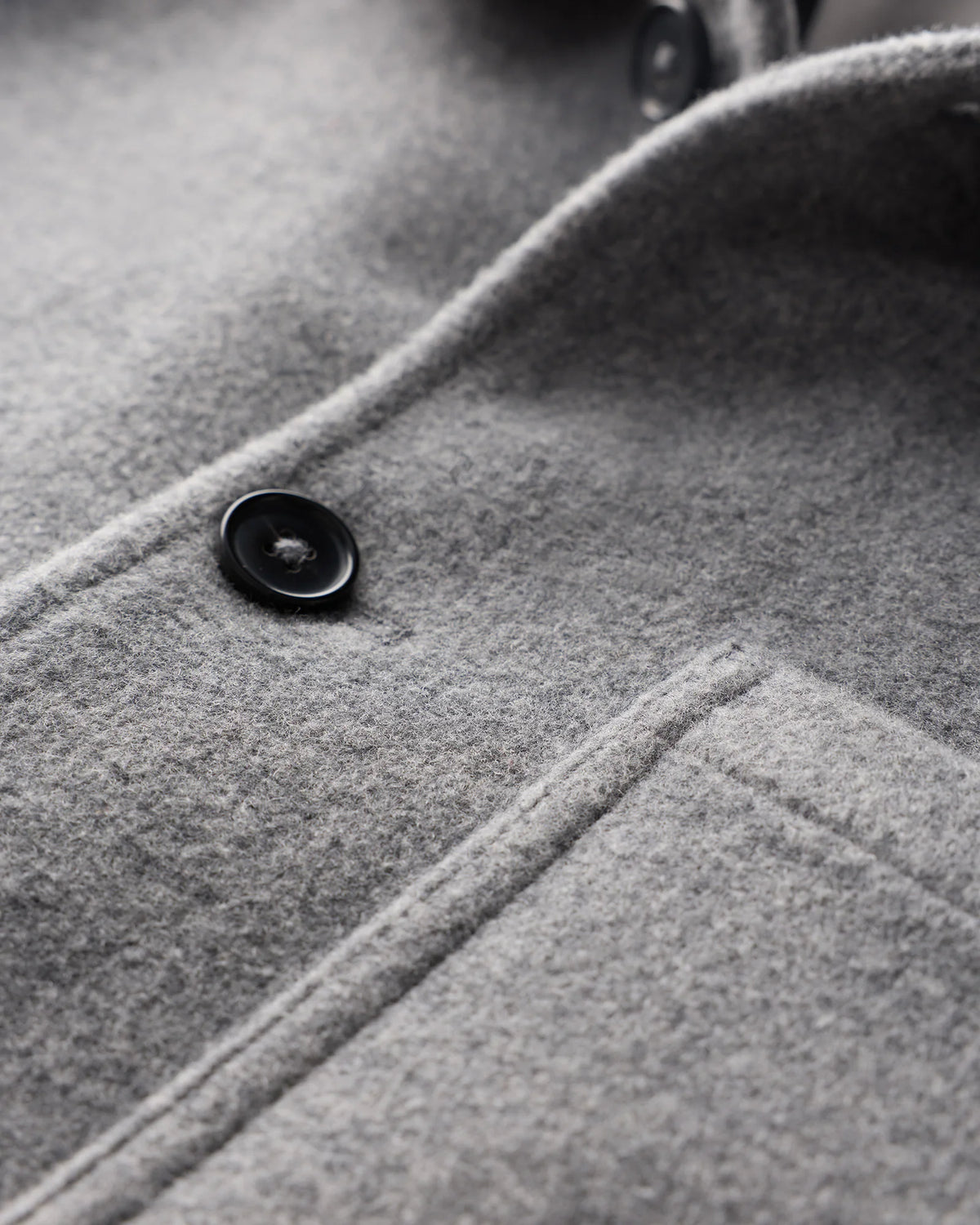 Wool Cashmere Chore Jacket - S / Black