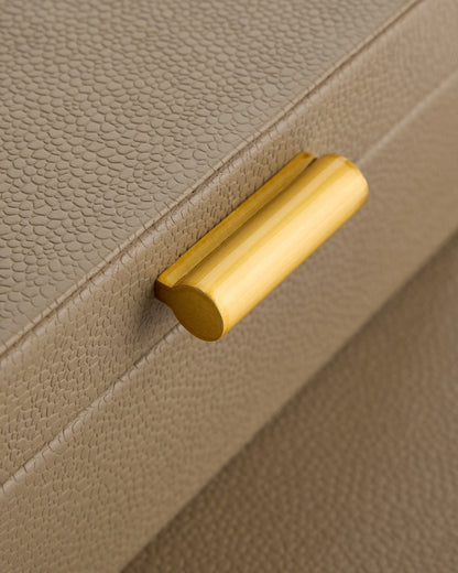 Shagreen Leather Decorative Boxes (Set of 2) - Set of 2 / Blush