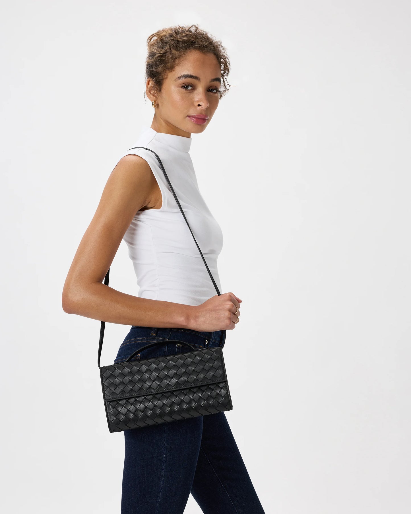Eloise Handwoven Clutch - One Size / Black