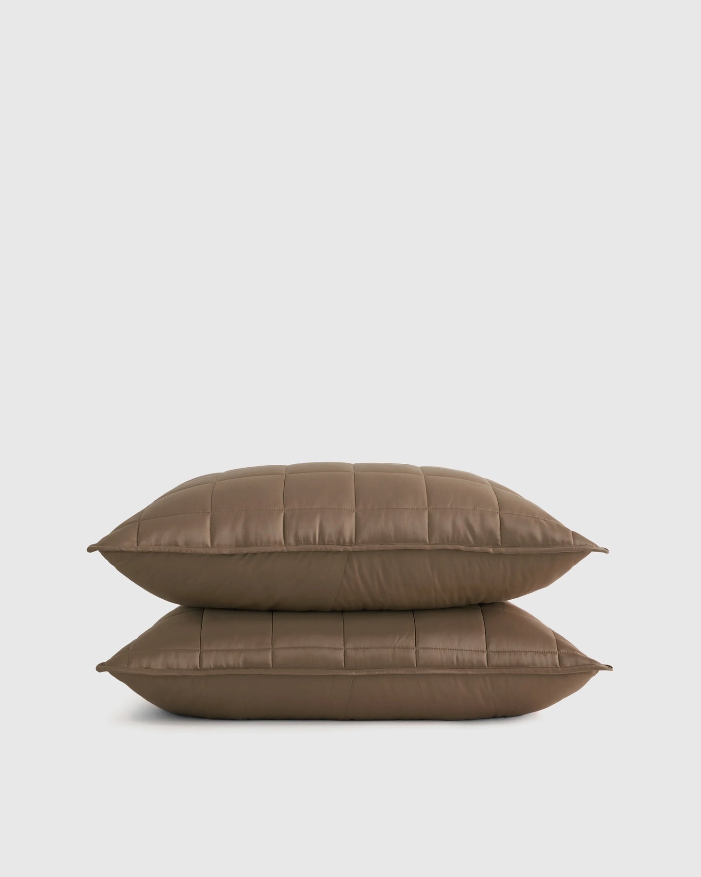 Bamboo Box Quilted Sham Set - Standard / Sage