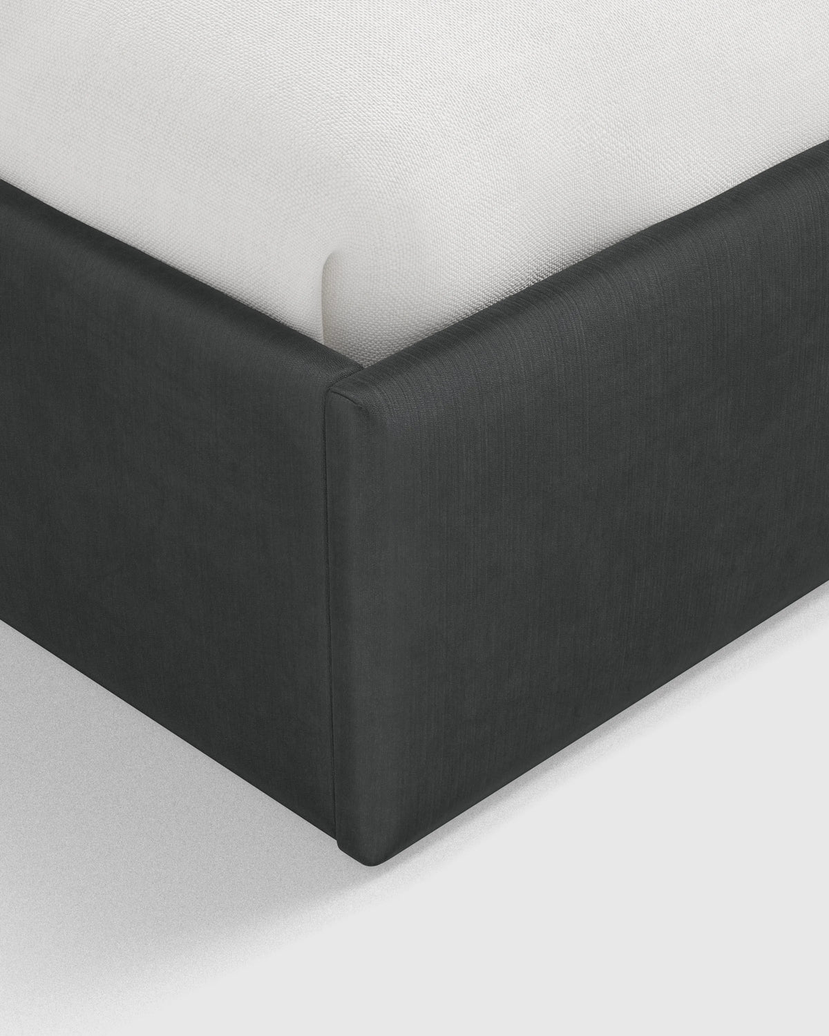 Square Bed in Performance Velvet - Full / Chocolate
