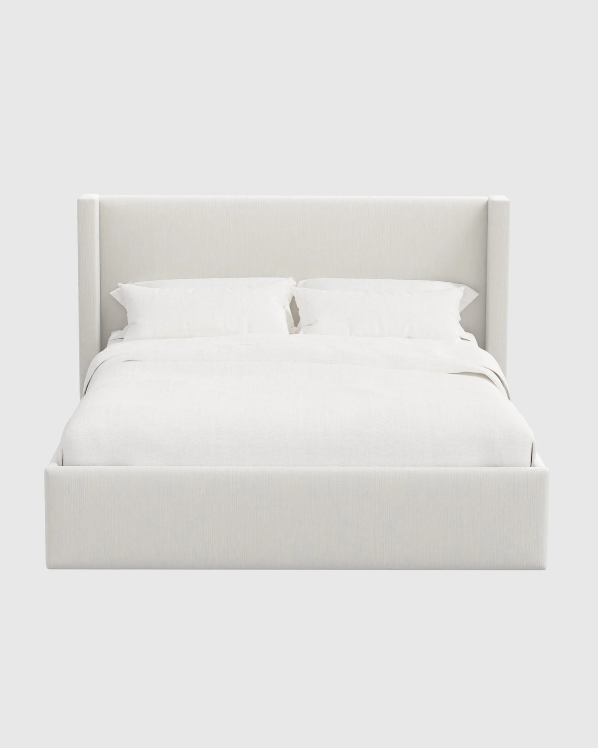 Wingback Bed in Performance Velvet - Full / Butterscotch