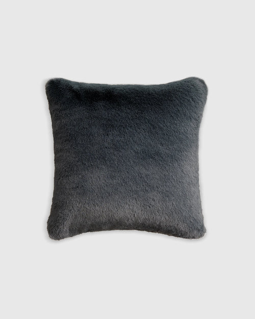 Luxury Faux Fur Pillow Cover - 20x20 / Slate