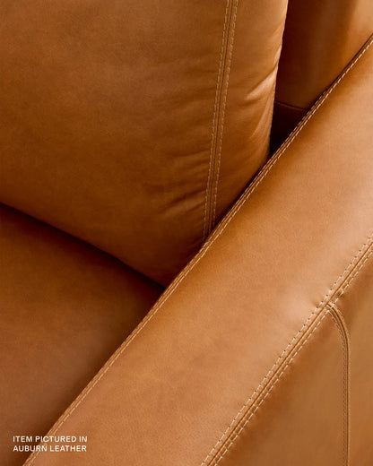 Stillman Sofa in Leather - 7ft / Auburn