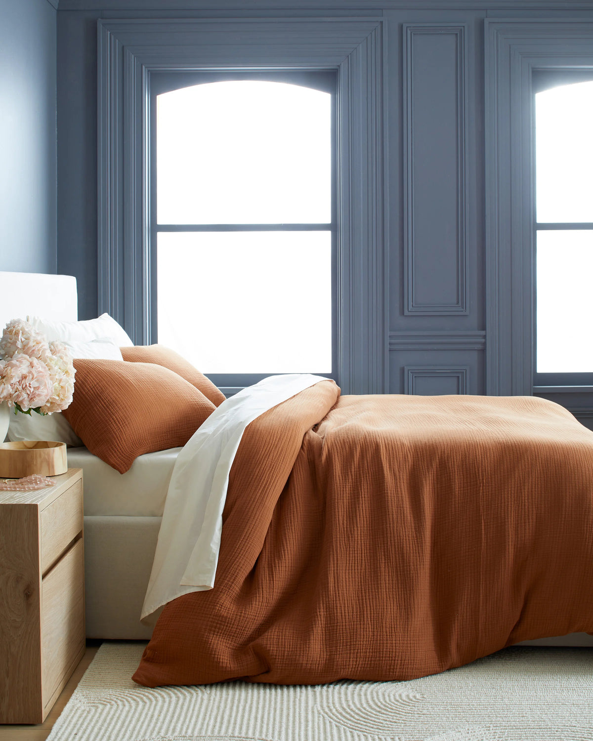 Organic Cotton Gauze Duvet Cover - Twin / Dried Sage