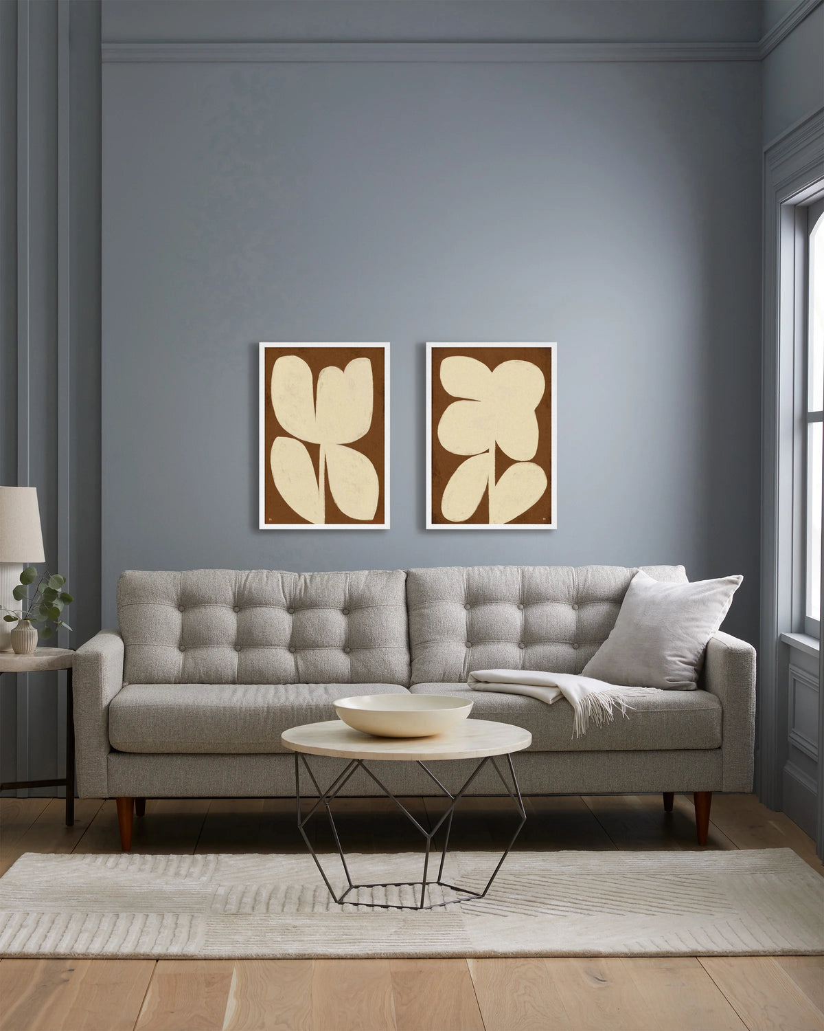 Perennial by Marco Marella (Set of 2) - 17.25"x25.25" / Oak