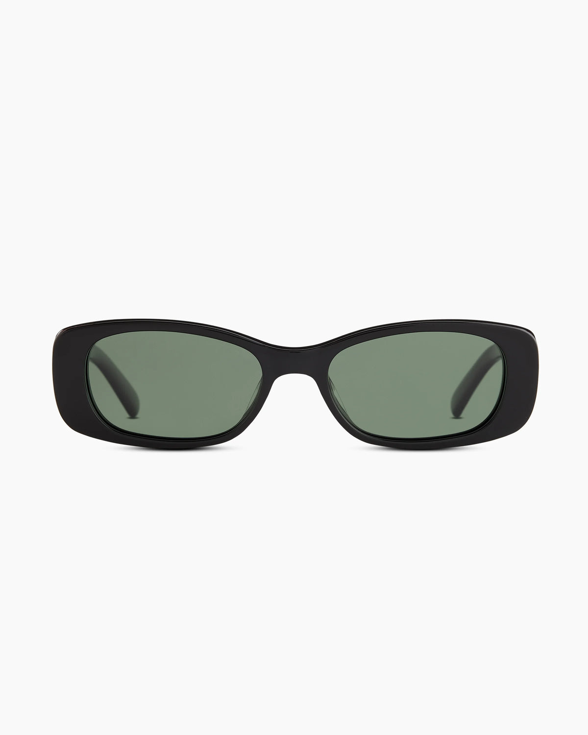 Palma Polarized Acetate Sunglasses - One Size / Black with Green lens