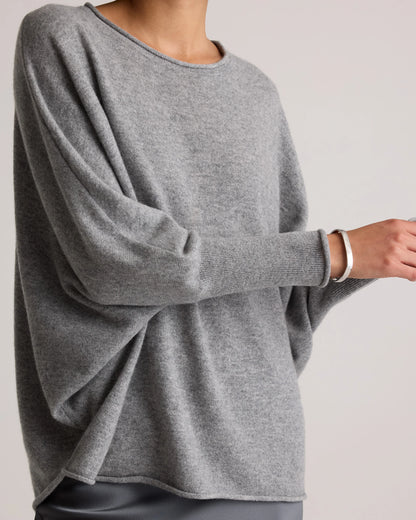 Mongolian Cashmere Batwing Sweater - S/M / Black