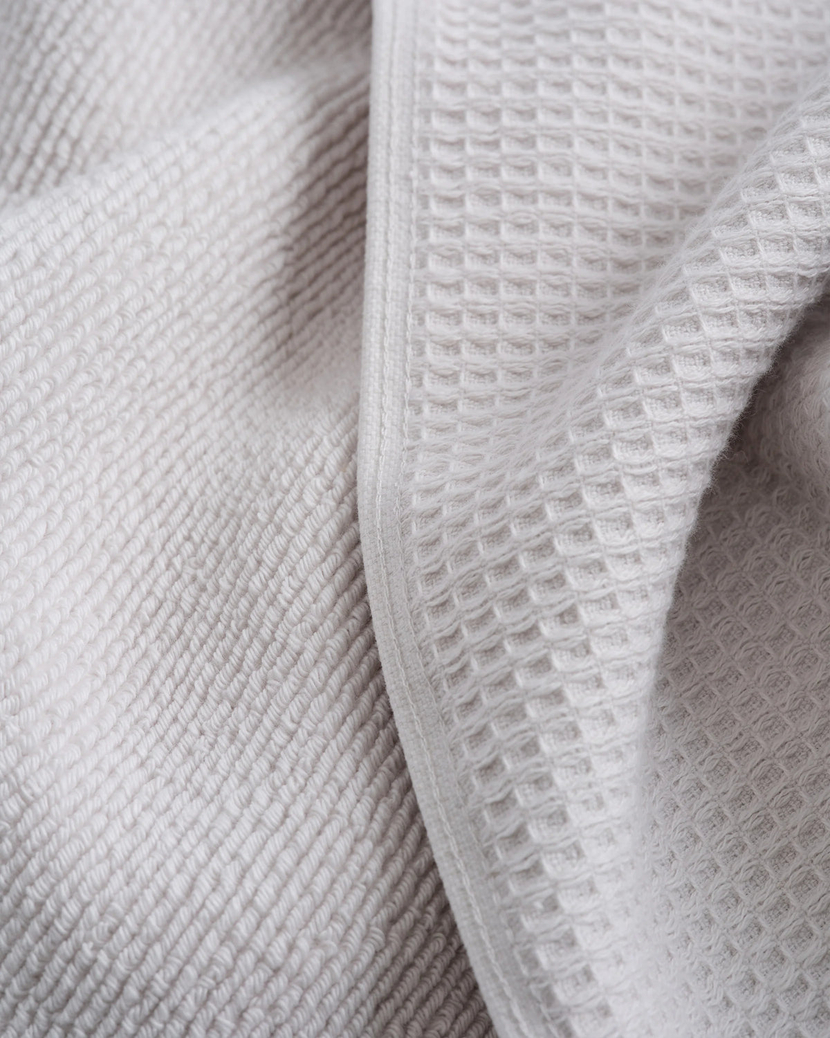 Turkish Waffle Terry Bath Towel (Set of 2) - One Size / White