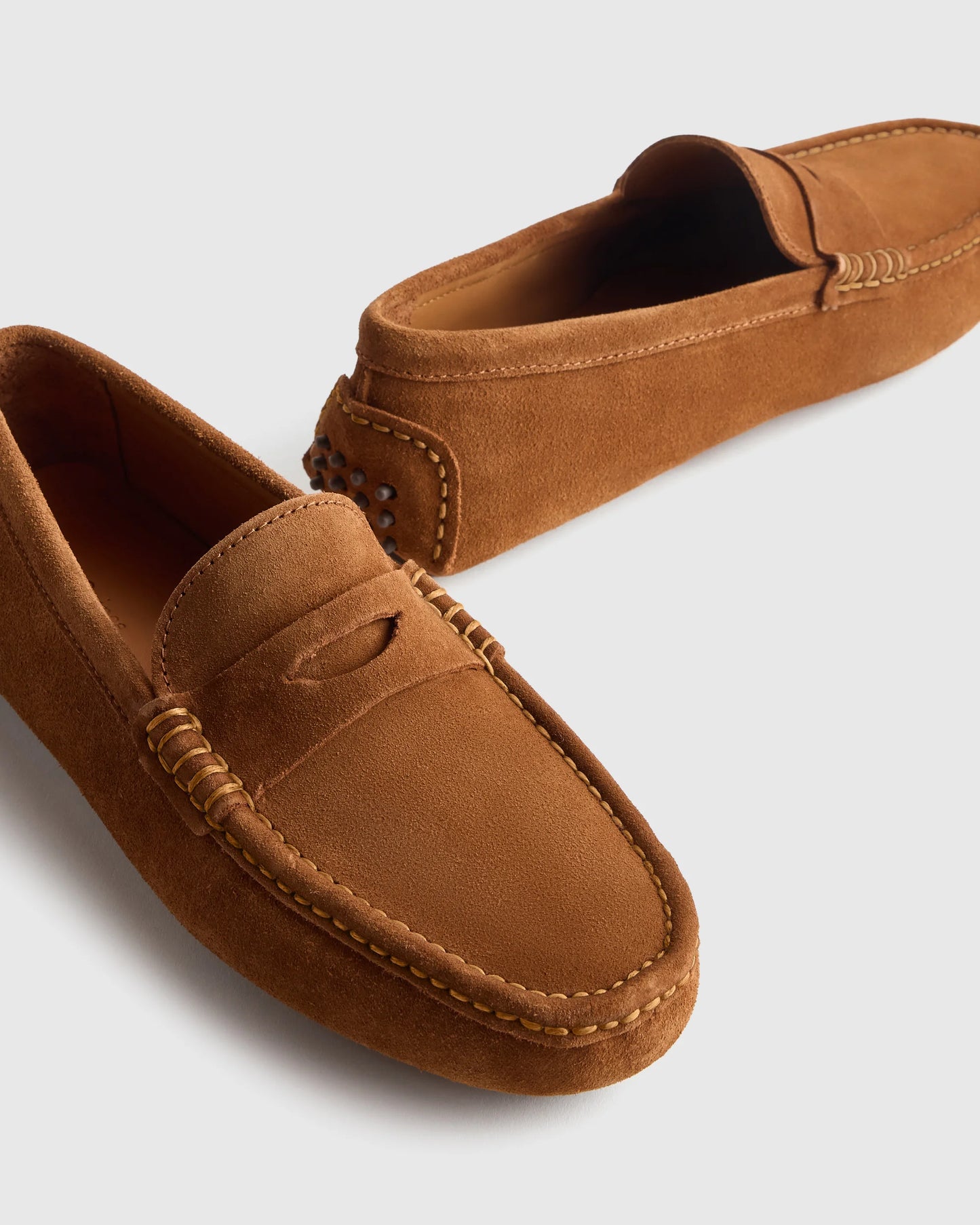 Essential Suede Driving Loafer - 7 / Dune