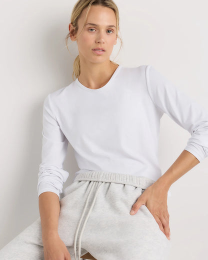 Flowknit Breeze Long Sleeve Top - XS / Heather Deep Navy