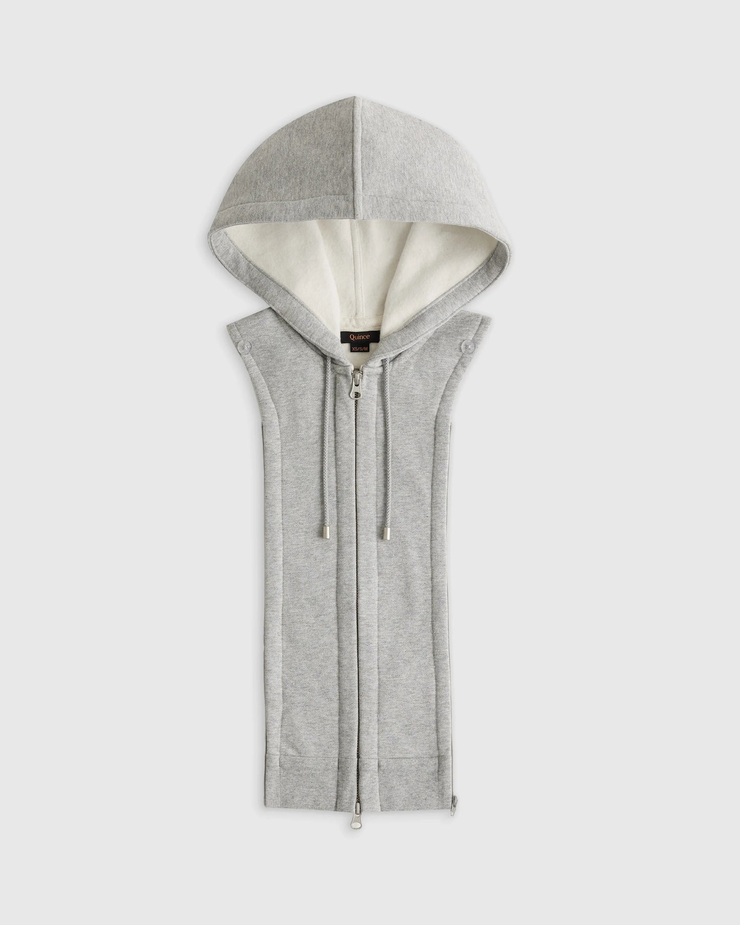 Organic Heavyweight Fleece Hoodie Blazer Insert - XS/S/M / Black