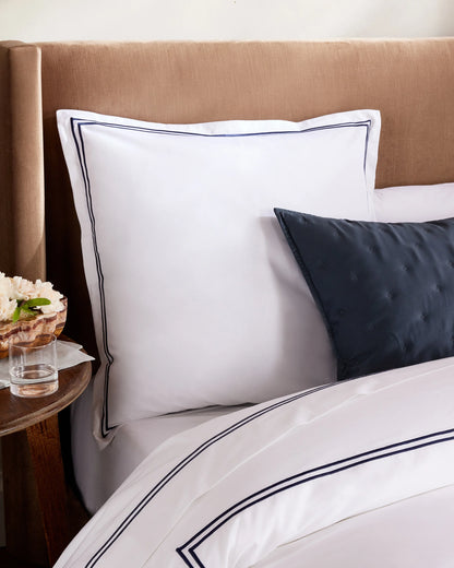 Organic Crisp Percale Euro Sham - Euro / White