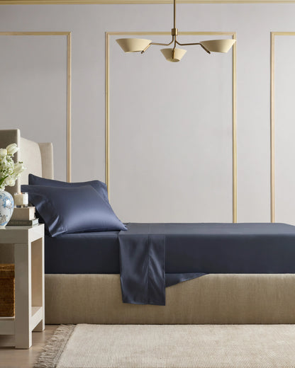 Signature Giza Cotton Sateen Sheet Set - Twin / Espresso