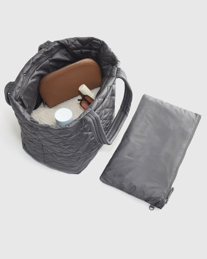 Transit Quilted Carry-All Tote - One Size / Porcelain Blue