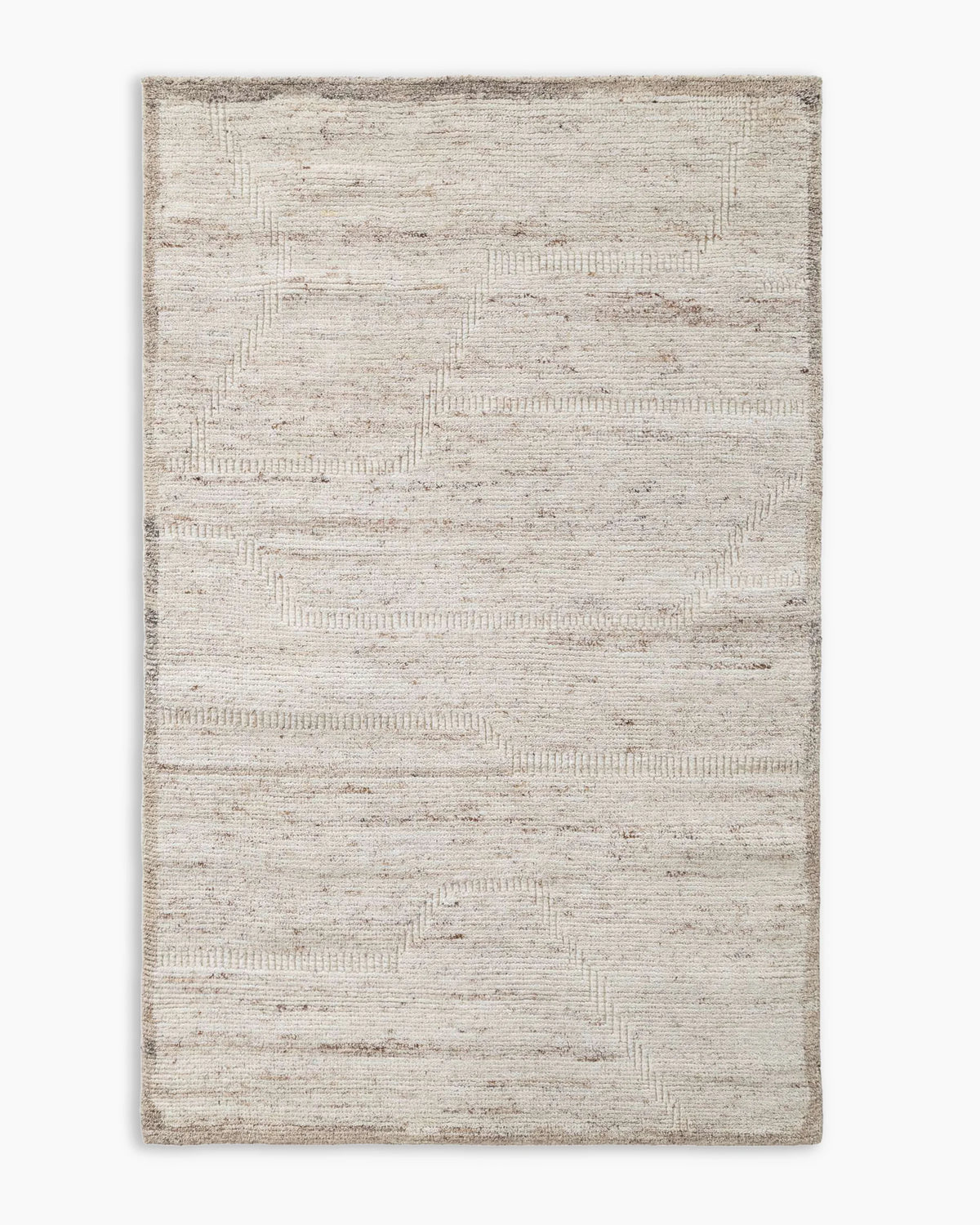 Wynona Hand-Knotted Wool Rug - 5' x 7'6" / Beige