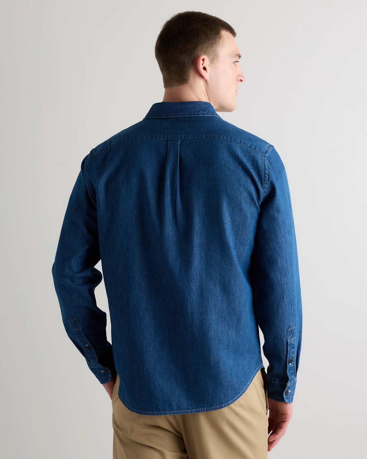 Heritage Washed Denim Shirt - S / Dark Wash