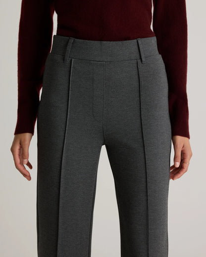 Ultra-Stretch Ponte Flare Leg Pants - XS / Espresso