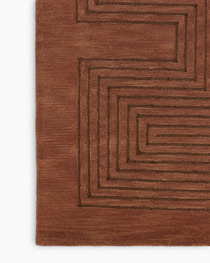 Langdon Hand-Tufted Wool Rug - 3'6" x 5'6" / Beige