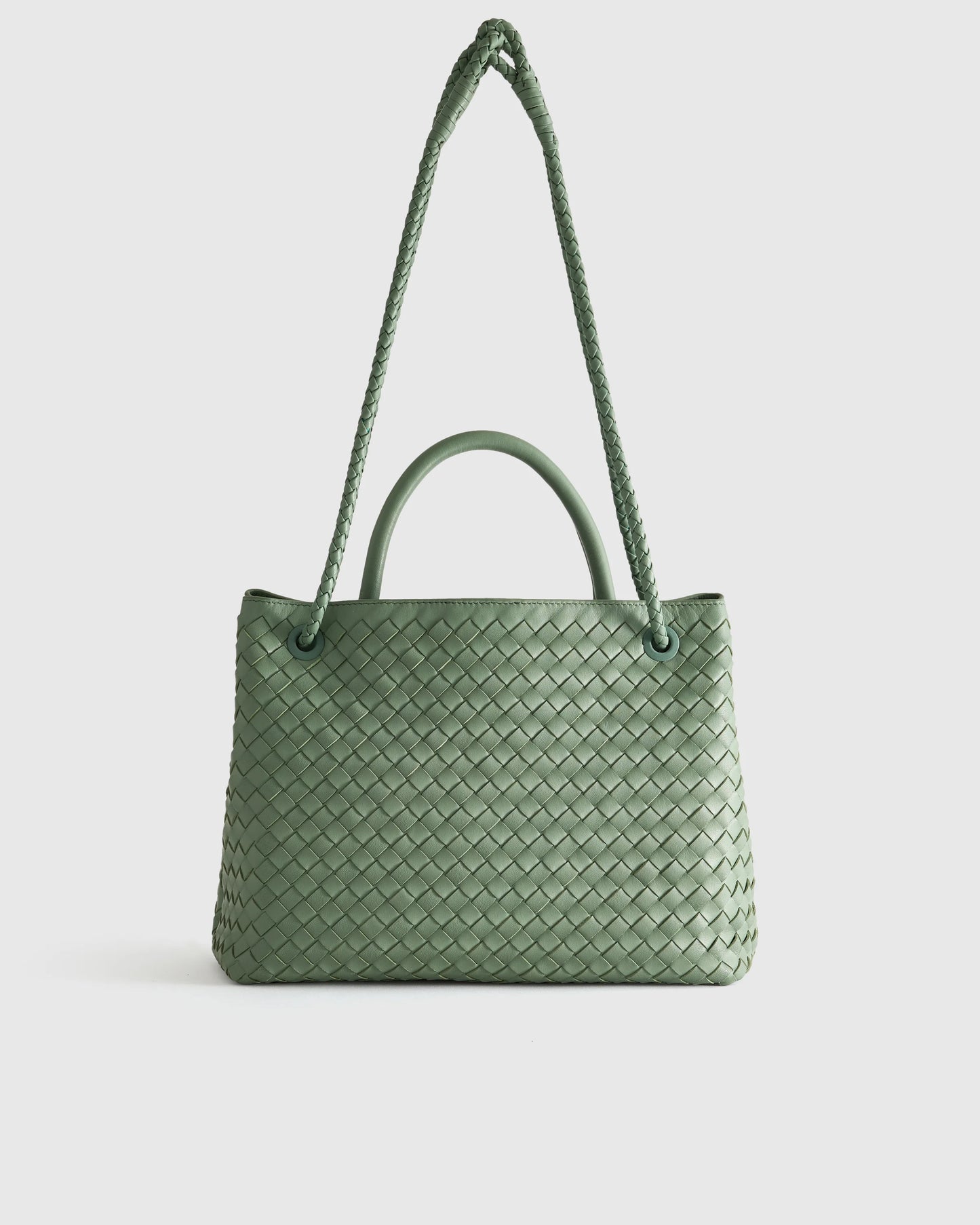 Romy Handwoven Satchel - One Size / Cognac