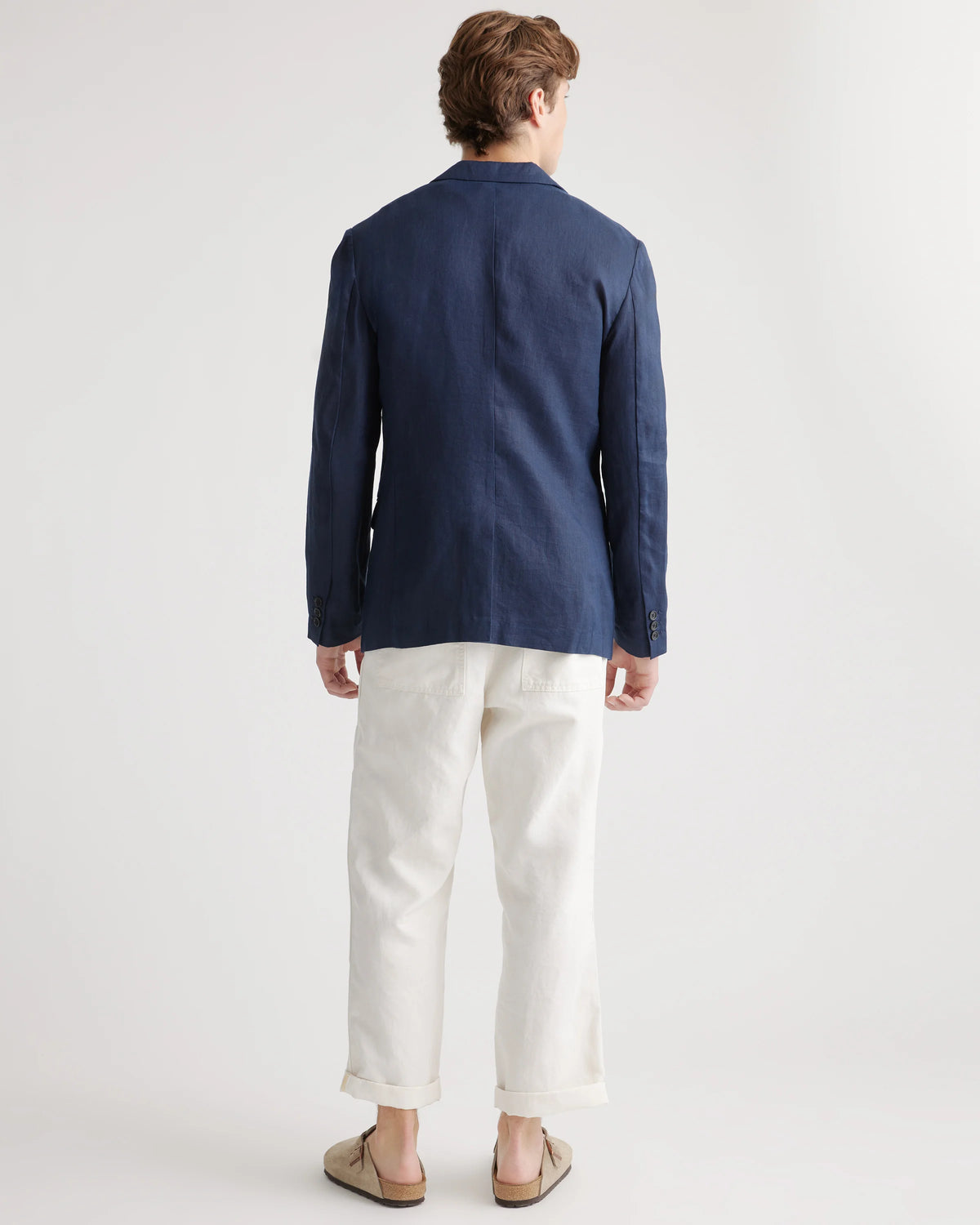 100% European Linen Blazer - XS / French Blue