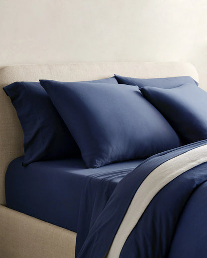 Organic Jersey Sham Set - Standard / Heather Grey