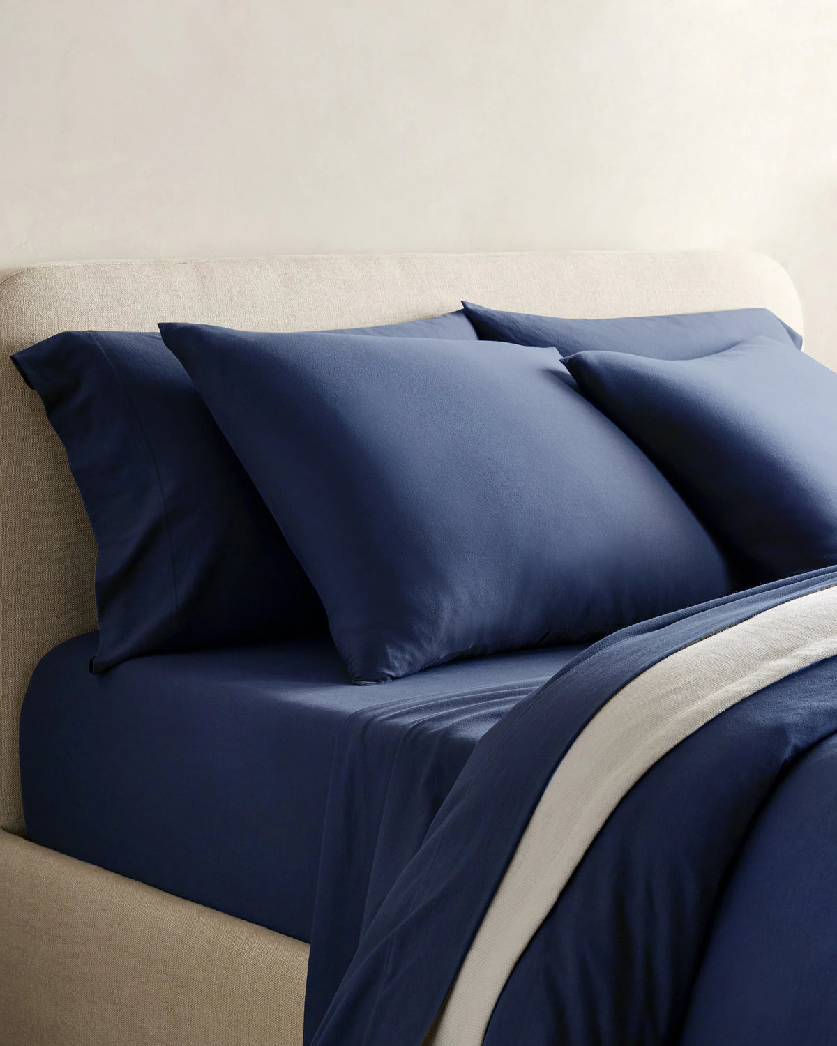 Organic Jersey Duvet Cover Set - Twin / Light Blue