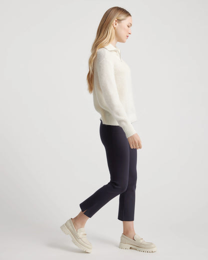 Ultra-Stretch Ponte Kick Flare Pants - XS / Olive