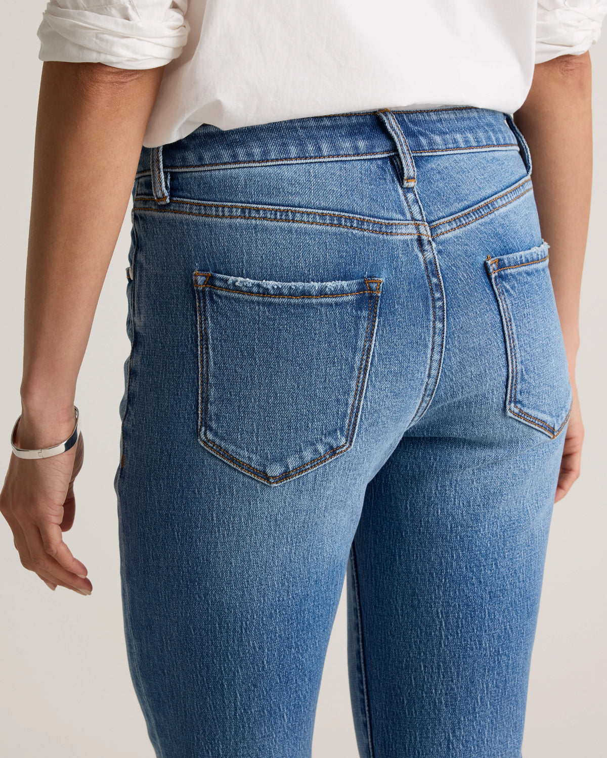 Luna Stretch Slim Boyfriend Jeans - 24 / Stormy Blue
