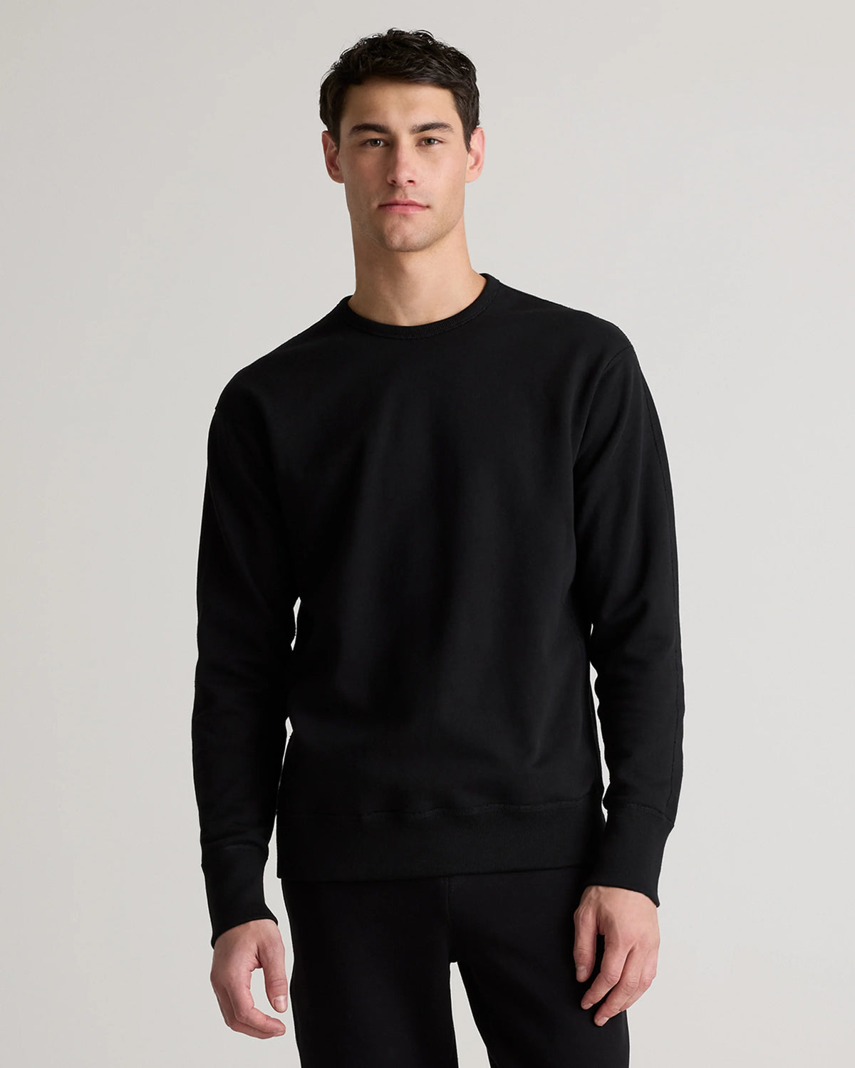 Organic Midweight French Terry Crewneck - S / Deep Navy