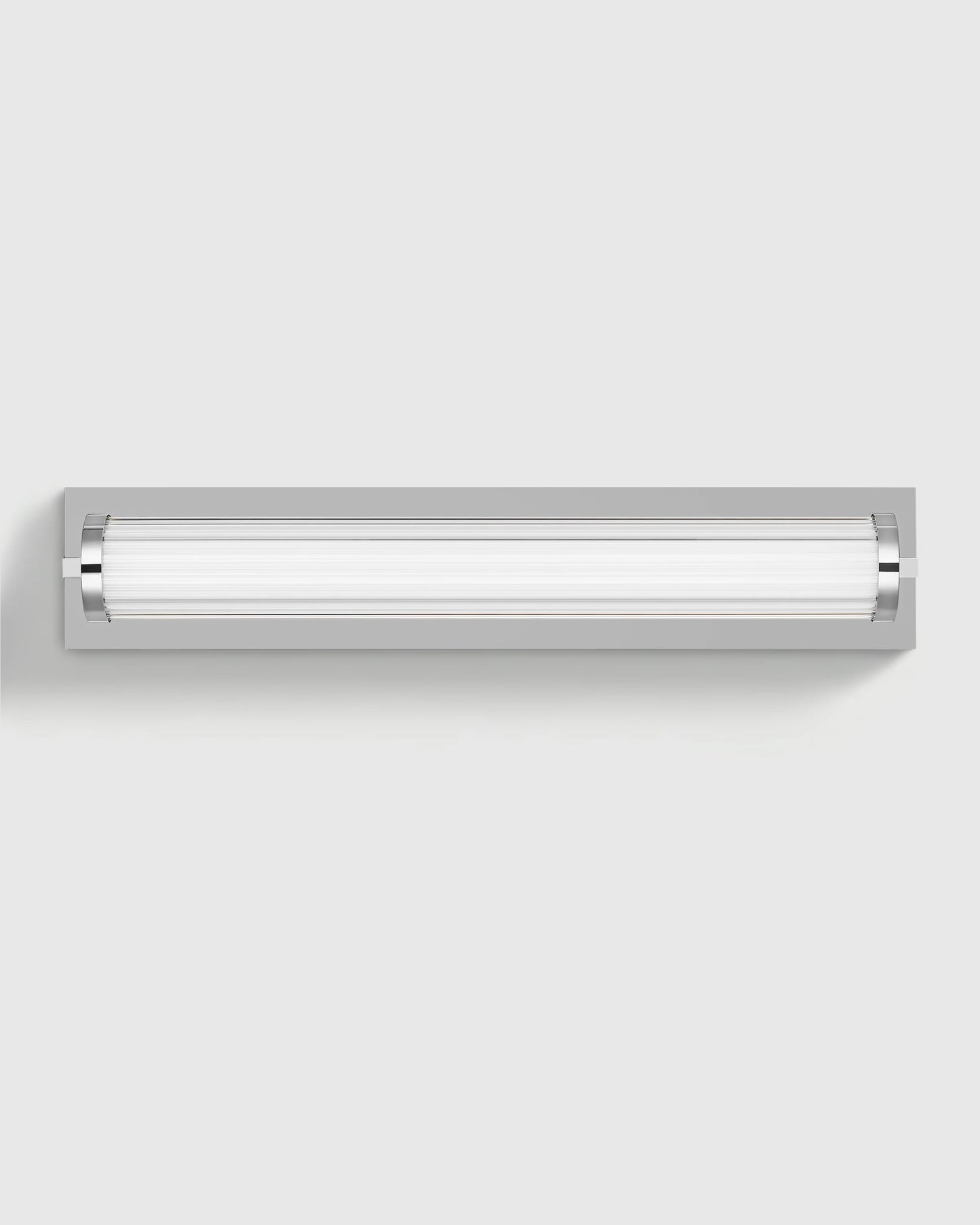 Ribbed Steel LED Vanity Sconce - 22" / Brass