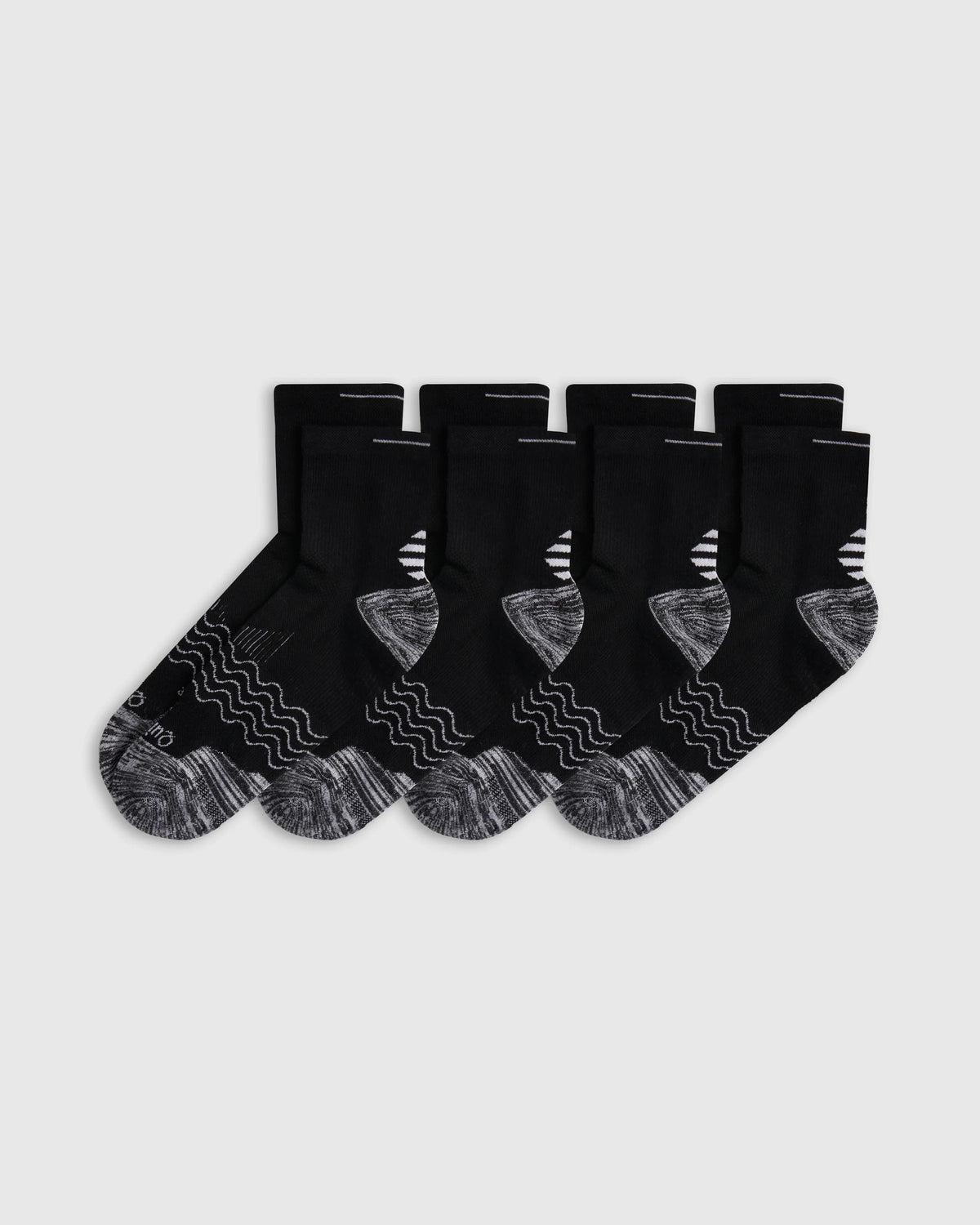 Performance Running Quarter Socks (4-Pack) - S / White