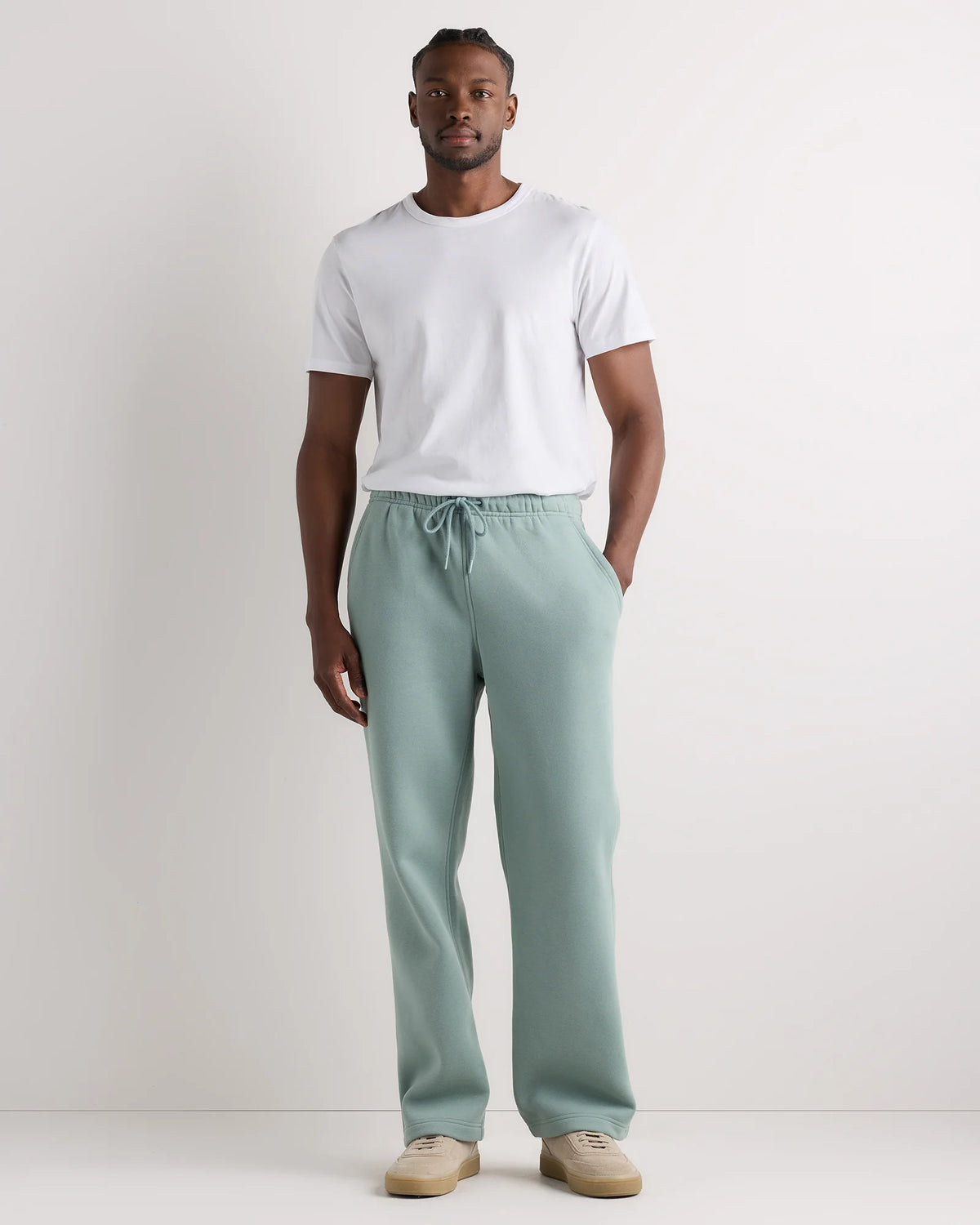 Everyday Fleece Straight Leg Sweatpants - XS / Coastal Sage