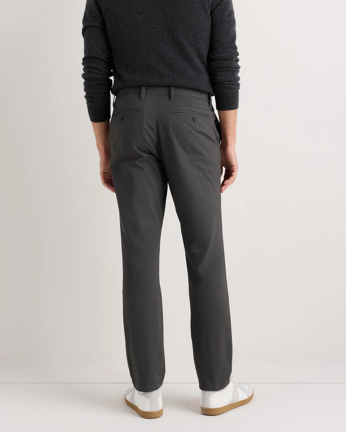 Organic Cotton Stretch Chino Pants - Straight - 30X30 / Stone