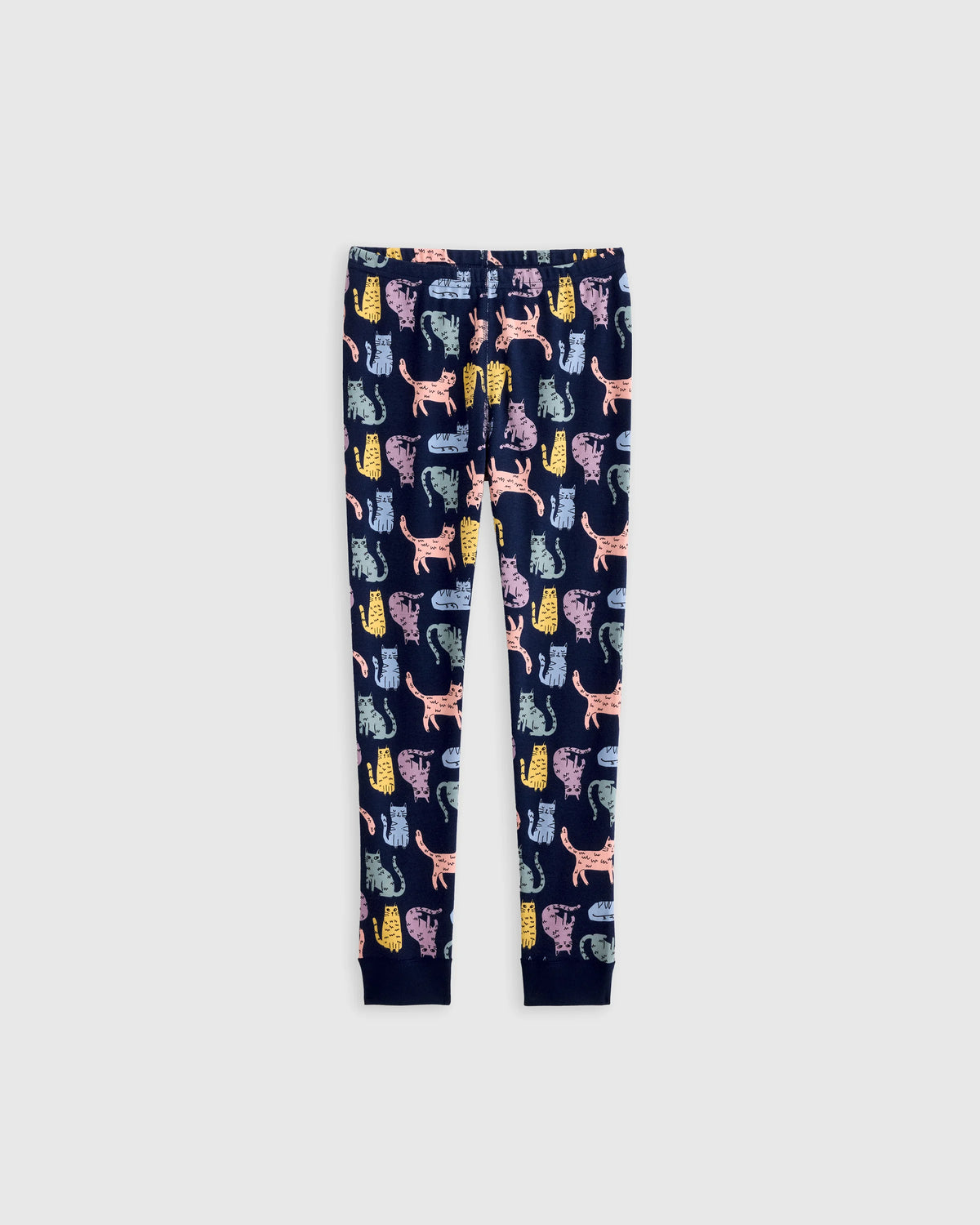 100% Organic Cotton Long Sleeve and Pant Pajama Set - 2T / Navy Stripe
