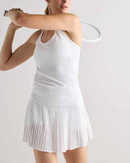 Seamless Ribbed Bra Tank - XS / Classic White
