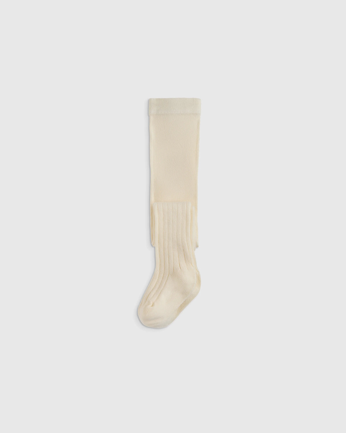 Organic Cotton Rib Tights (2-pack) - 0-6M / Ivory