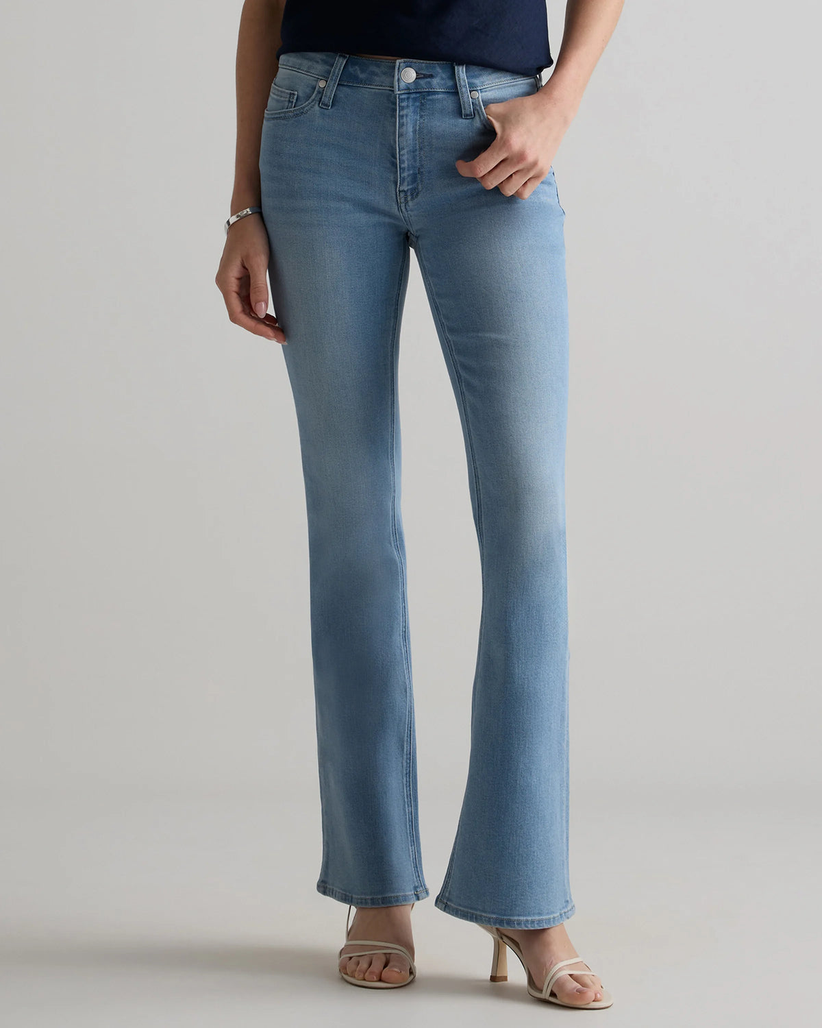 Luna Stretch Flare Jeans - 24 / Black
