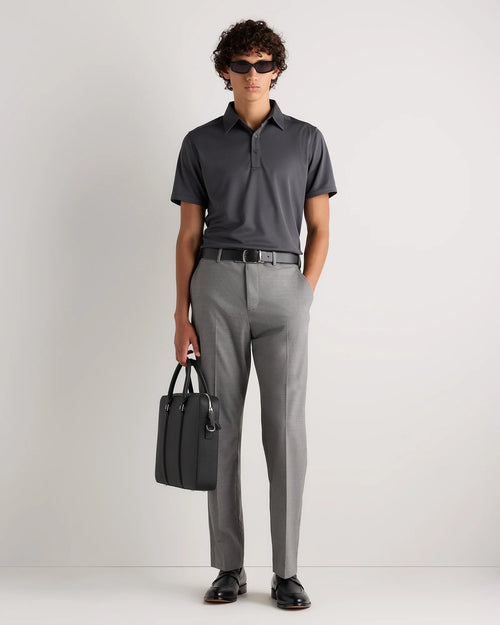Commuter Stretch Pique Polo - S / Dark Coal