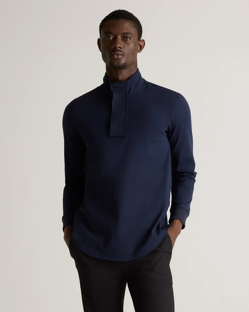 On Par Half-Zip Pullover - S / Deep Navy