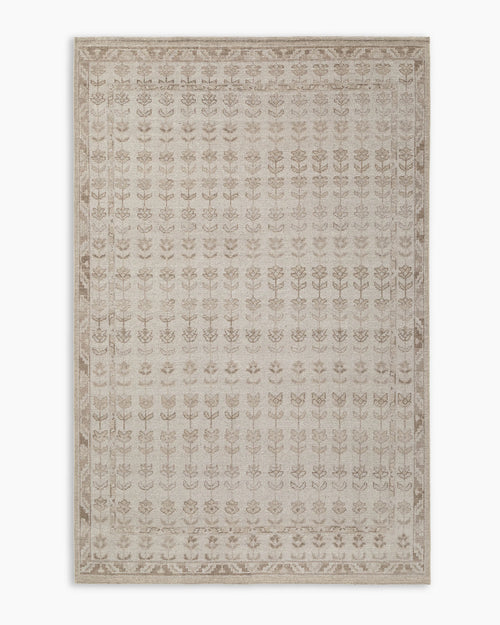 Mabel Hand-Knotted Wool Rug - 3' x 5' / Beige