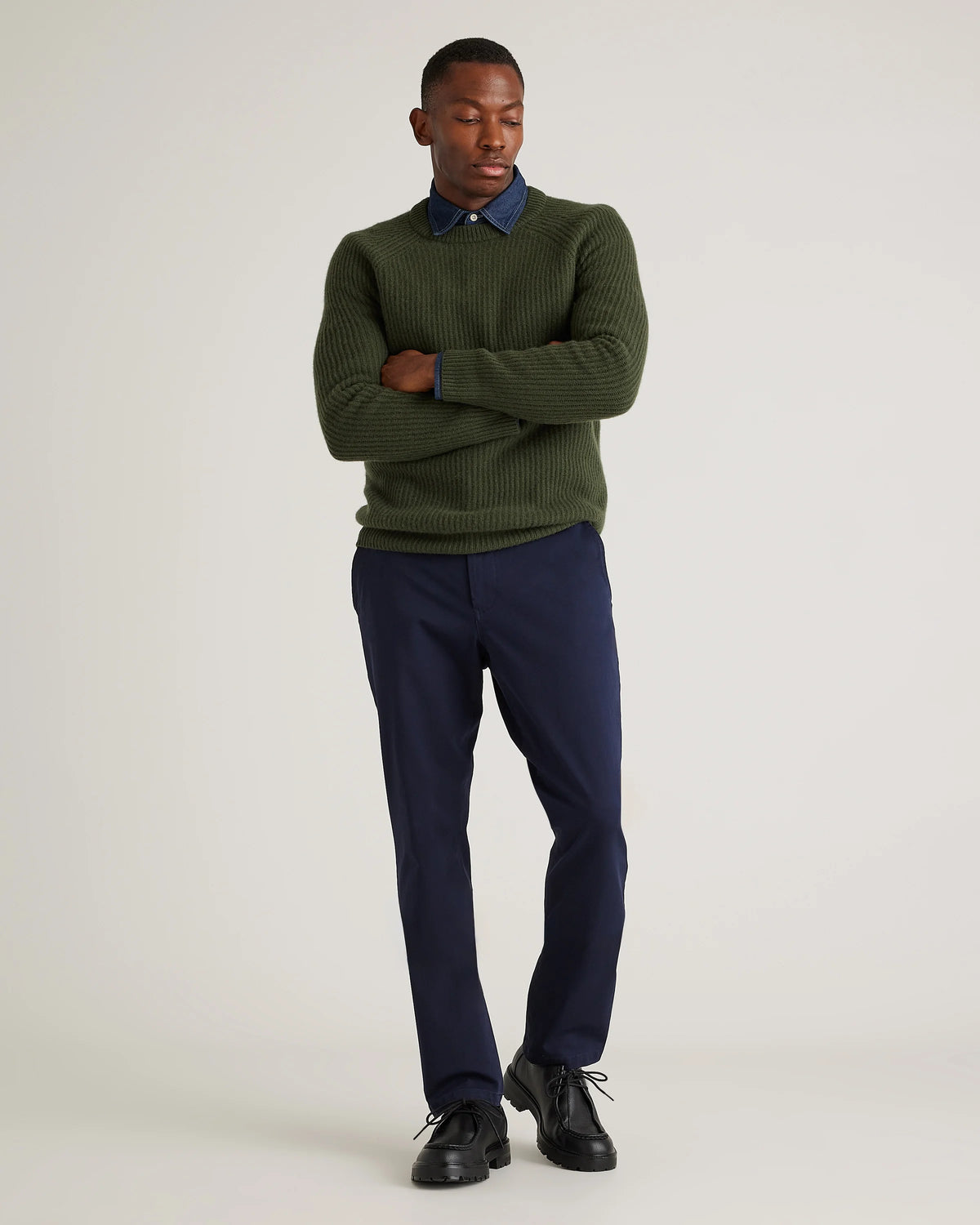 Organic Cotton Stretch Chinos - 30X30 / Dark Charcoal
