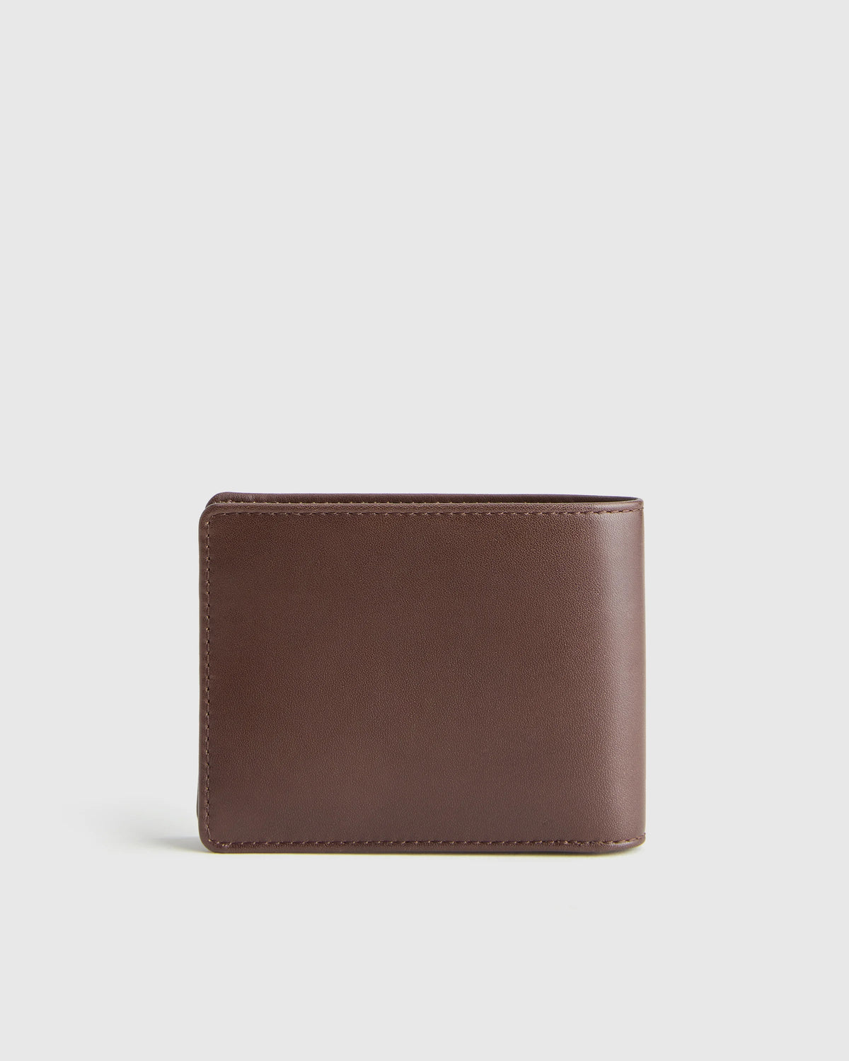 Italian Leather Bifold Wallet - One Size / Black