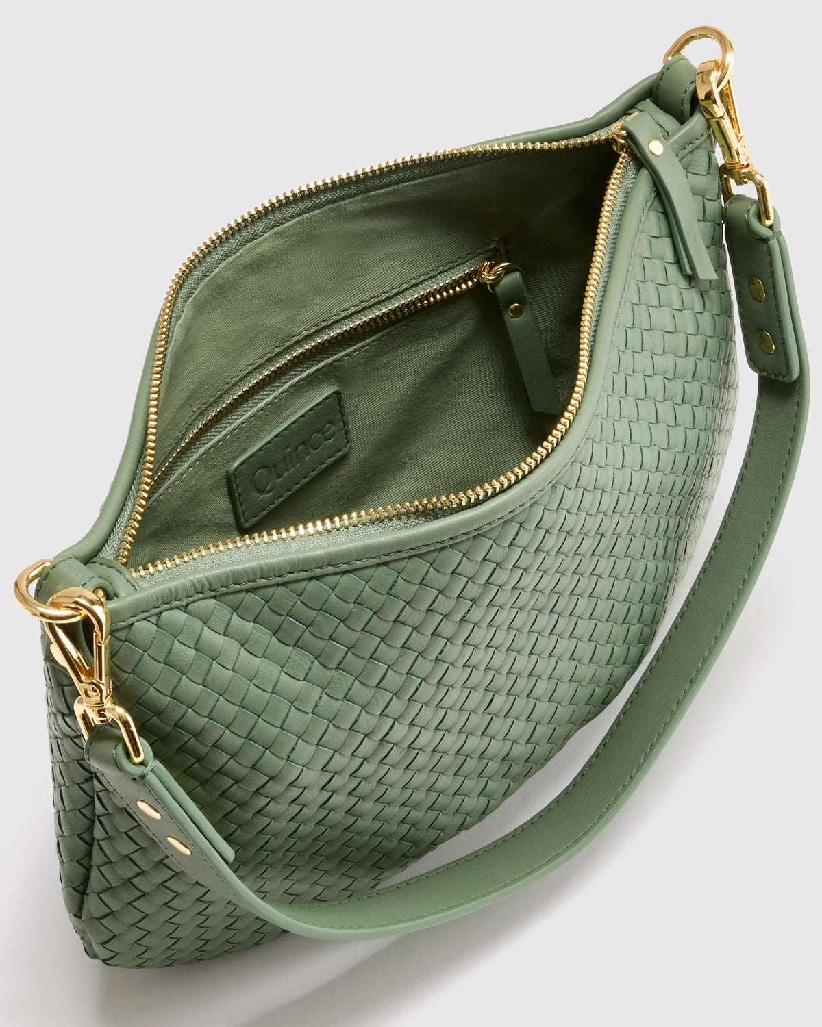 Sloane Handwoven Mini Shoulder Bag - One Size / Cognac