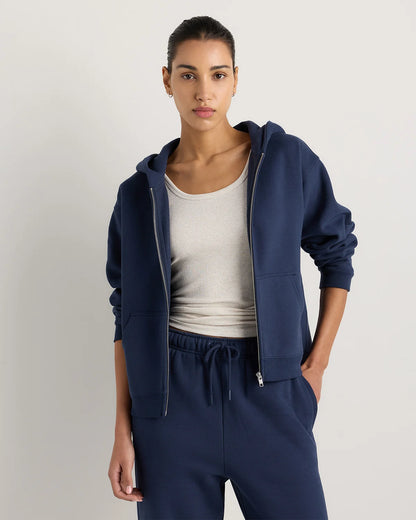 Everyday Fleece Full-Zip Hoodie - XS / Coastal Sage
