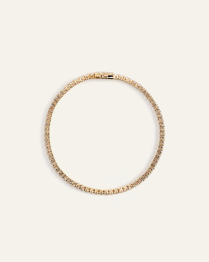 14K Gold Lab Grown Diamond Tennis Bracelet - 3ctw - 6.5" / Yellow Gold