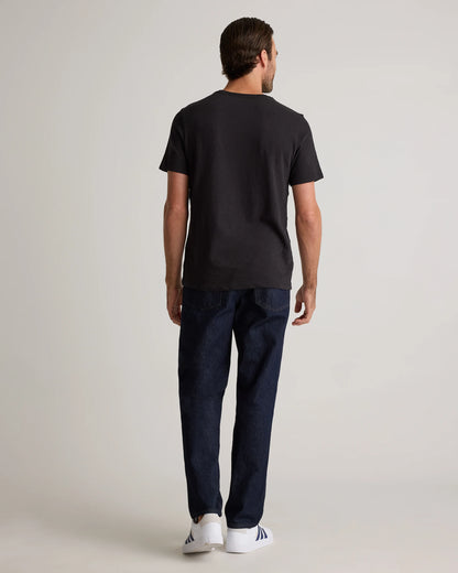 100% Organic Cotton Slub Pocket Tee - S / Bold Black