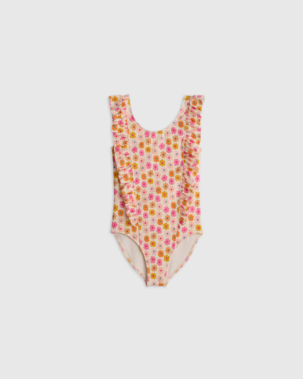 Ruffle One Piece Swimsuit - 2T / Soft Ditsy Floral