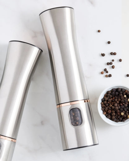 Stainless Steel Electric Pepper Mill - One Size / No Color